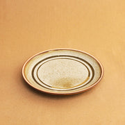 Plaque Side Plate | Handmade Ceramic Starter Plates - Brown